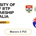 University of Sydney RTP Scholarship 2023 in Australia (Fully Funded)